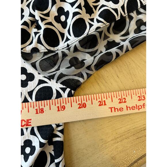 IBKUL 1/4 Zip Pullover Mesh Vent Medallion Print Long Sleeve SPF 50 Womens Med - Picture 6 of 11